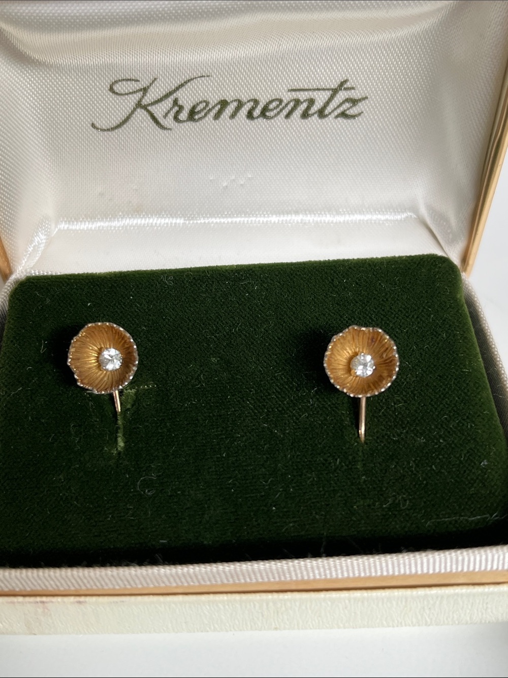 Krementz Vintage Screw-Back Earrings